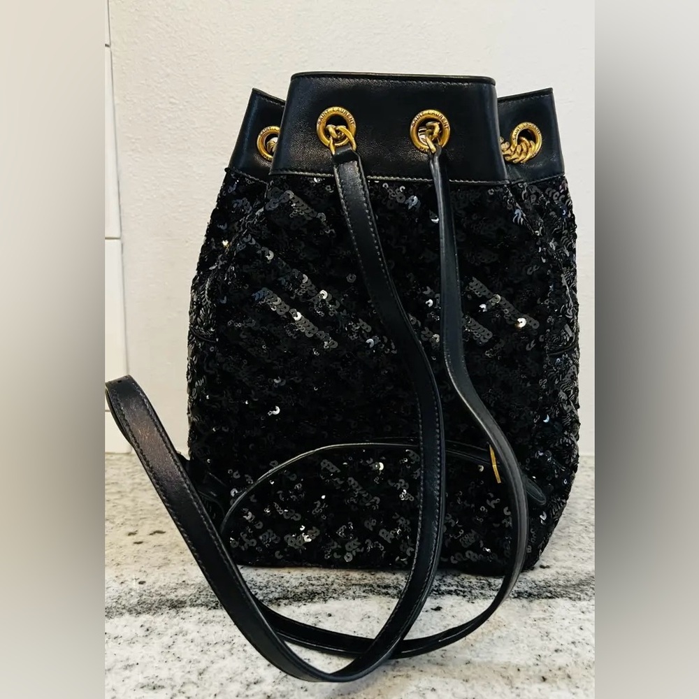 Ysl Sequin Backpack - image 2